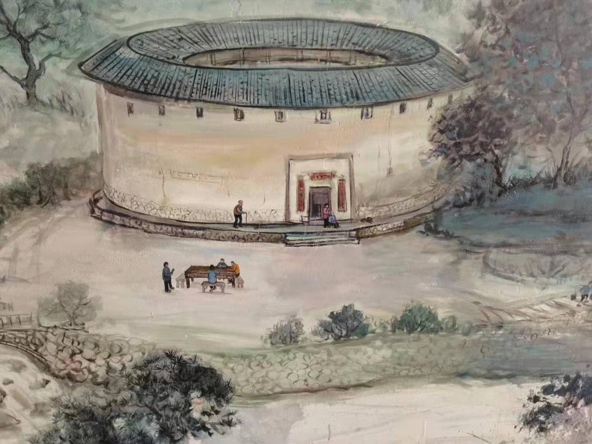 Tulou Panda Homestay Yongding Exterior foto